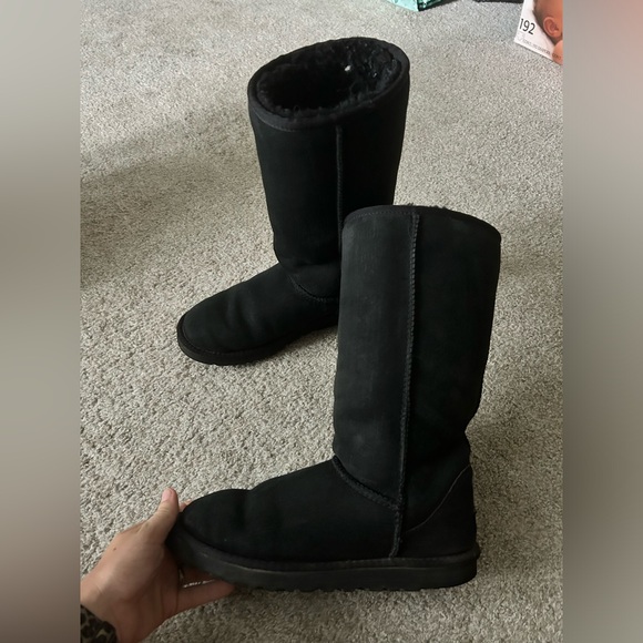 TALL BLACK‎ UGGS women’s size 8 - Picture 1 of 10